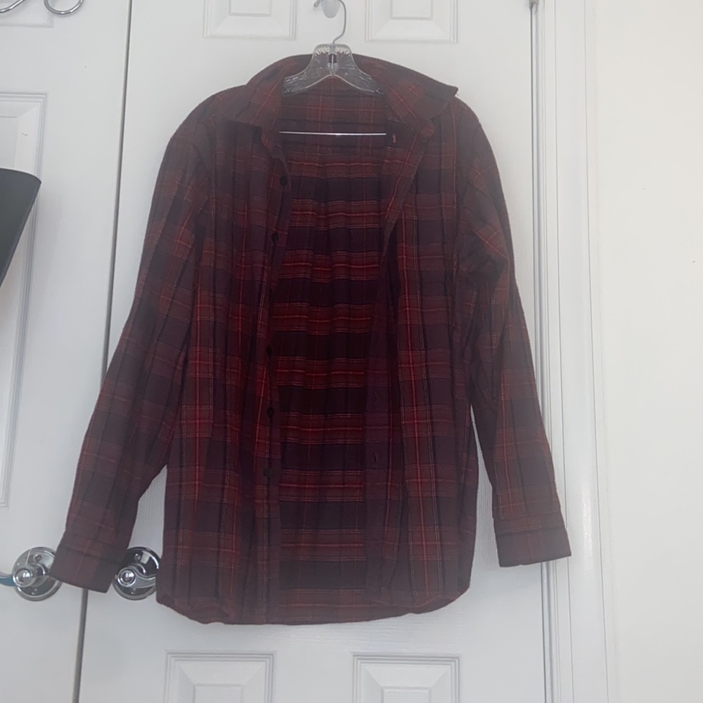 Urban Outfitters Dark Red Flannel